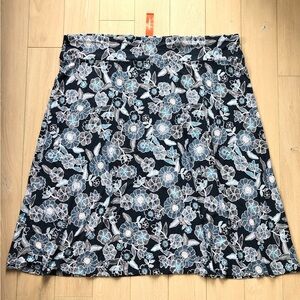 NWT Joe Fresh Floral Print Maxi Skirt in Blue Size 3X